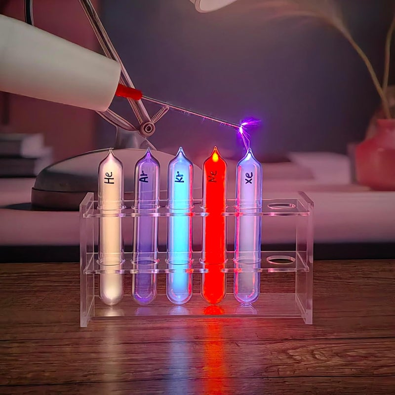 Joytech 5PC Noble Gases Tube Glass Sealed Rare Gases Neon Light Tesla Coil Demonstration Prop Scientific Exhibition SS22 - Image 5